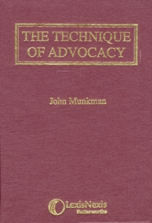 Munkman: The Technique of Advocacy