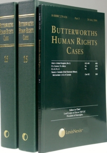 Image for Butterworths Human Rights Cases Set