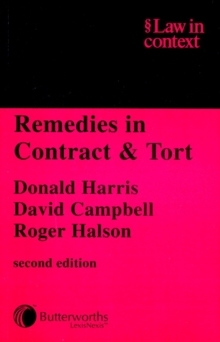 Image for Remedies in Contract and Tort
