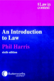 Image for An Introduction to Law