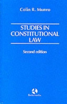 Image for Studies in constitutional law