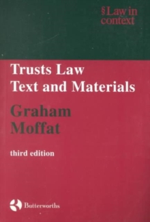Image for Trusts law  : text and materials