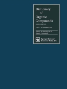 Image for Dictionary of Organic Compounds, Sixth Edition, Supplement 1