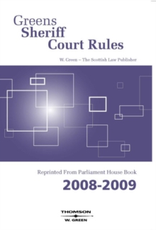 Image for Greens sheriff court rules 2008-2009