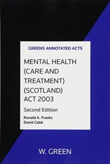 Image for Mental Health (Care & Treatment) (Scotland) Act 2003