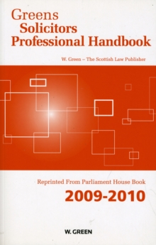 Image for Solicitors professional handbook 2009/10