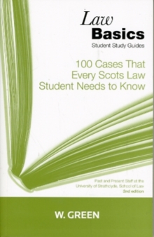 Image for 100 Cases that Every Scots Law Student Needs to Know LawBasics