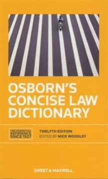 Image for Osborn's concise law dictionary