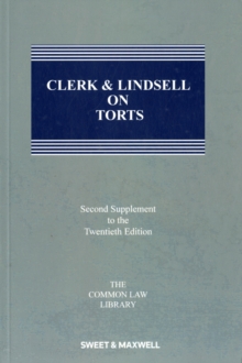 Image for Clerk & Lindsell on Torts