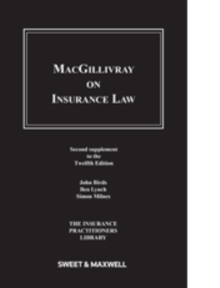 Image for MacGillivray on insurance law: Second supplement to the twelfth edition