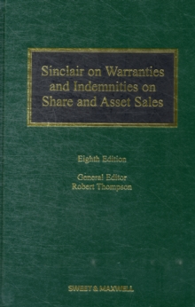 Image for Sinclair on Warranties and Indemnities on Share and Asset Sales