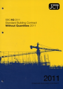 Image for Standard building contract without quantities 2011  : SBC/XQ 2011