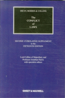 Image for Dicey, Morris & Collins on the Conflict of Laws