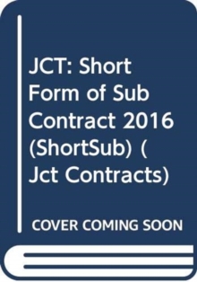 Image for Short form of sub-contract 2016