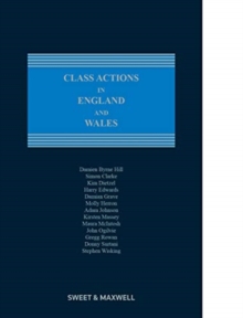 Image for Class Actions in England and Wales