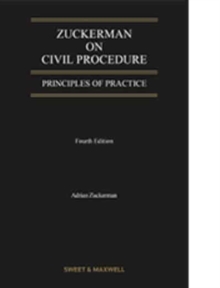 Image for Zuckerman on Civil Procedure: Principles of Practice