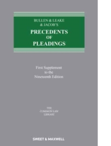 Bullen & Leake & Jacob’s Precedents of Pleadings