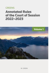 Image for Greens annotated rules of the Court of Session 2022/23