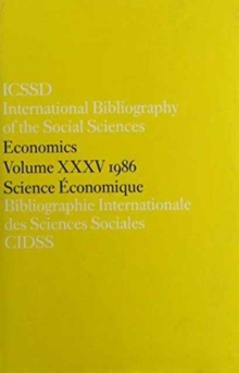 Image for IBSS: Economics: 1986 Volume 35