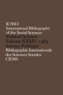 IBSS: Political Science: 1985 Volume 34