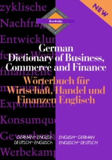 Image for Routledge German dictionary of business, commerce and finance  : German-English/English-German
