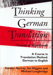 Image for Thinking German Translation Teacher Handbook