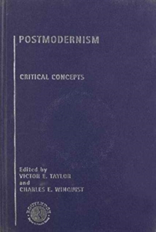 Image for Postmodernism: Critical Concepts