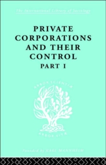 Private Corporations and their Control