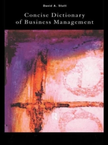 Image for The Concise Dictionary of Business Management