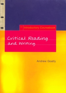Image for Critical reading and writing