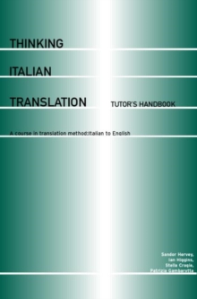Image for Thinking Italian Translation: Tutor's Handbook