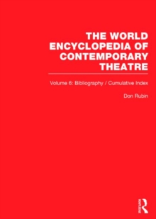 Image for World Ency Cont Theatre   V1-6