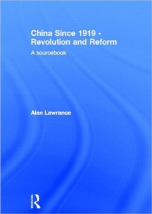 China Since 1919 - Revolution and Reform