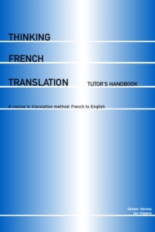 Image for Thinking French translation  : tutor's handbook