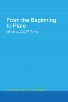 From the Beginning to Plato