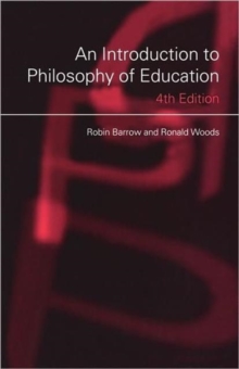 Image for An introduction to philosophy of education