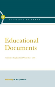 Image for Education Documents, England and Wales 800 to 1816