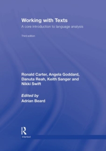 Image for Working with texts  : a core introduction to language analysis