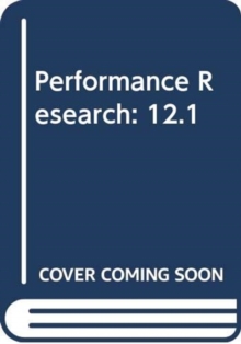 Image for Performance Research : 12.1