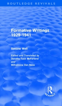 Image for Formative writings, 1929-1941