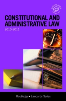 Image for Constitutional and Administrative Lawcards