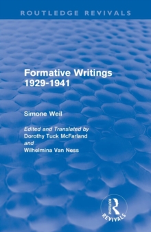 Image for Formative writings 1929-41