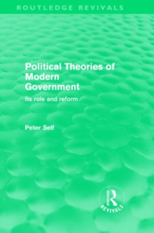 Political Theories of Modern Government