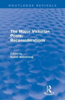 Image for The major Victorian poets  : reconsiderations