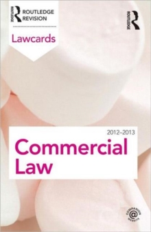 Image for Commercial law 2012-2013