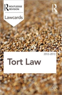 Image for Tort Lawcards 2012-2013