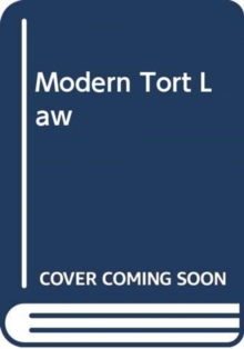 Image for Modern Tort Law