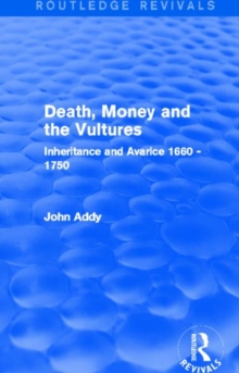Image for Death, Money and the Vultures (Routledge Revivals)