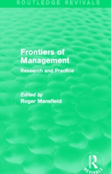 Frontiers of Management