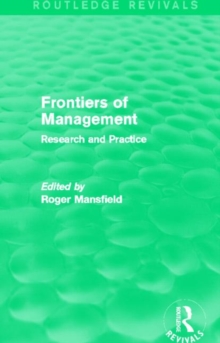 Frontiers of Management